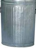 Witt Medium duty 32 gallon can with lid, pregalvanized steel WMD32CL